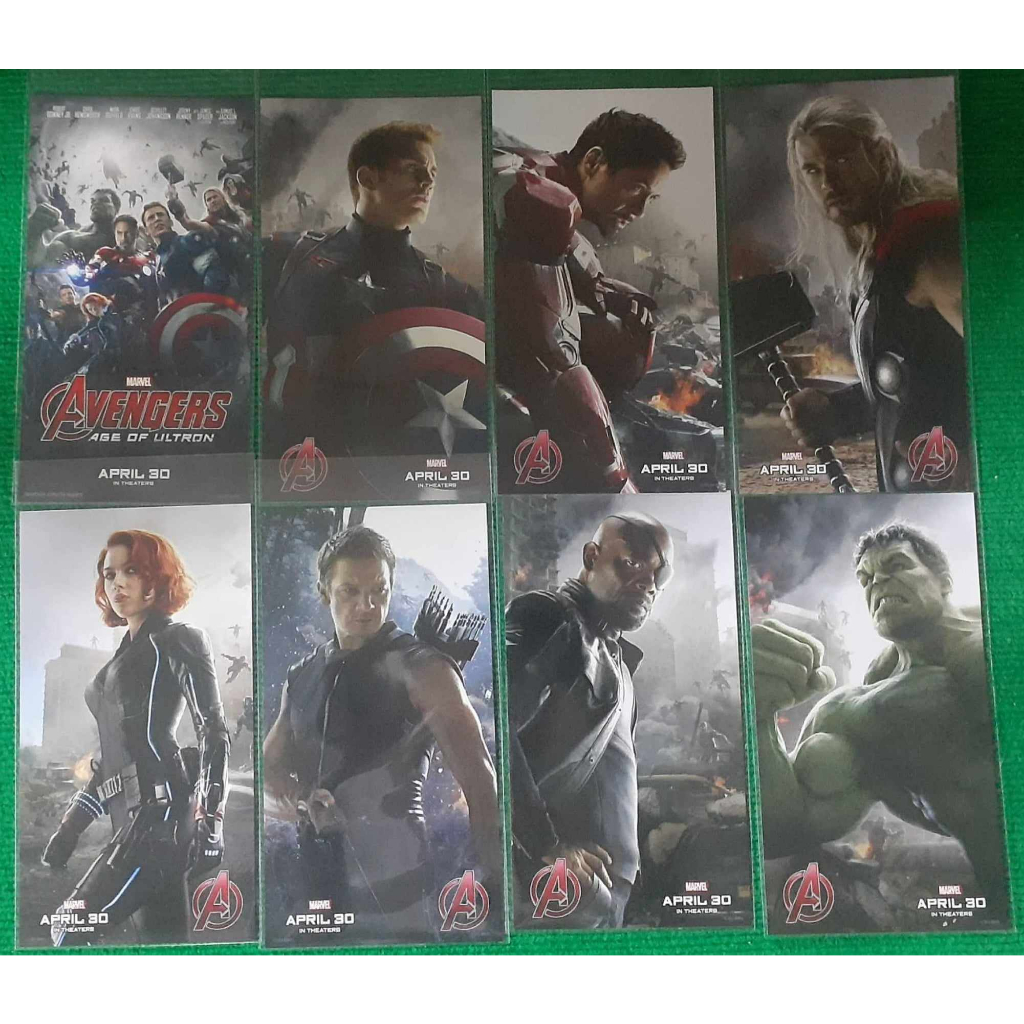 โปสการ์ด Avenger 8ลาย ครบชุดรุ่นหายาก จาก Avenger Age of Ultron