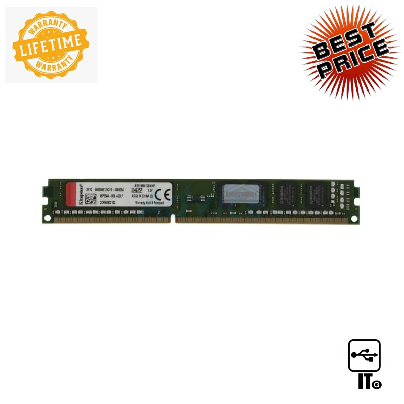 RAM DDR3(1600) 4GB KINGSTON VALUE RAM (KVR16N11S8/4WP)  แรม ประกัน LT. PC DDR3