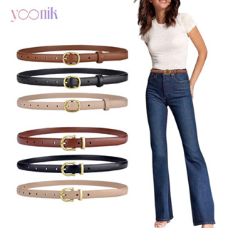 Yoonik เข็มขัดหนัง แฟชั่น เกาหลี สไตล์วินเทจ เหมาะสำหรับผู้ห…