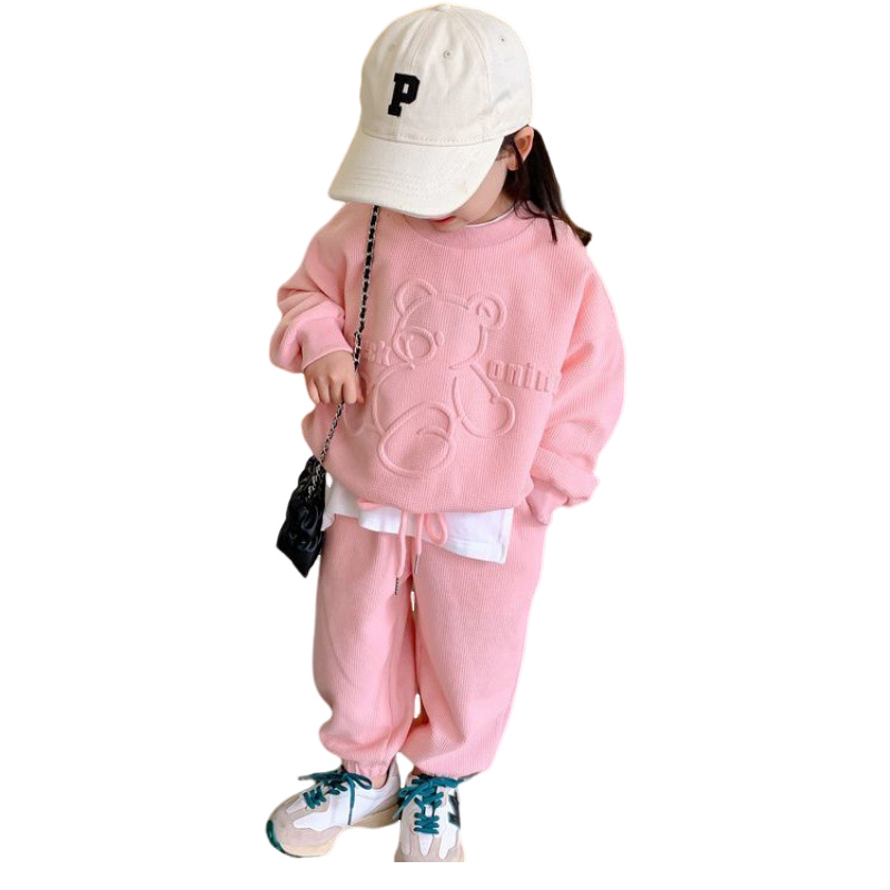KIDSZONE ชุดเซ็ต 2 ชิ้น เสื้อแขนยาว+กางเกงขายาว รูปหมี รุ่น A1142