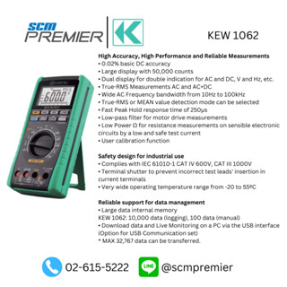 KYORITSU  ดิจิตอลมัลติมิเตอร์ Digital Multimeters KEW 1062