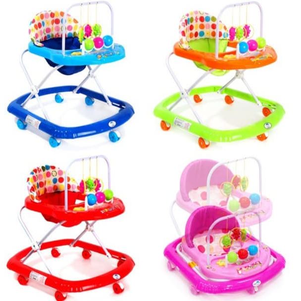 BABY FLASH SALE รถหัดเดินหน้าหมี เสียงดนตรี มีเสียงเพลง มีไฟ ปรับระดับได้ เสริมพัฒนาการ