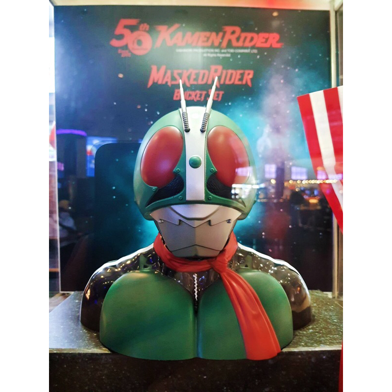 (ทักขอลด30%) ถังป๊อปคอร์น Masked Rider -50th Kamen Rider มดแดง Masked Rider Bucket Set จาก Major Cineplex