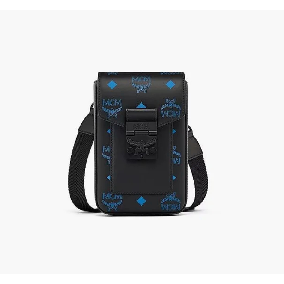 MCM (CROSSBODY VALLARTA BLUE COLOR SPLASH LOGO LEATHER)