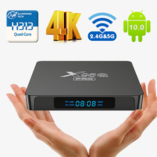 X96Q PRO new Android 10.0  RAM2GB ROM16GB H313 TV BOX เครื่องเล่นเครือข่าย HD set-top box 2 + 16G