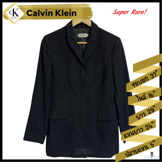 เสื้อโค้ท Calvin Klein สีดำ (Made in Italy)