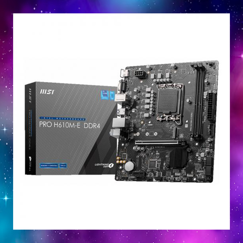 เมนบอร์ด MSI PRO H610M-E DDR4 (เอ็มเอสไอ)