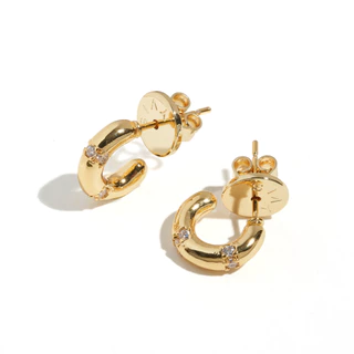 YVIS Tiny Double Gem Hoop