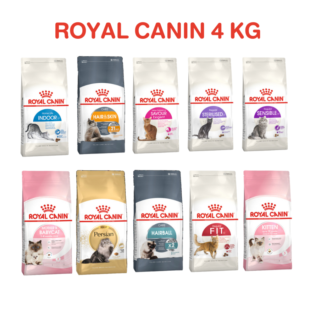 Royal Canin อาหาร แมว ขนาด  4 Kg รวมทุกสูตร