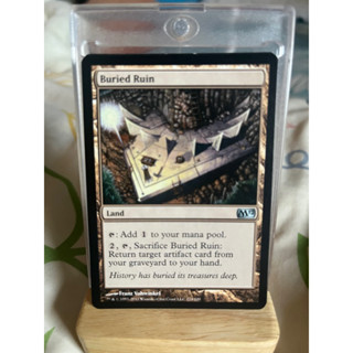 การ์ด MTG Buried Ruin Land Magic the Gathering EDH รุ่น Core Set M12 สภาพ Ex-Nm