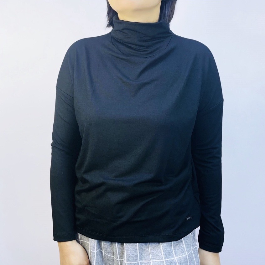 ( ผ้าร่อง / บ่าตกแขนยาวคอเต่า Freesize ) เสื้อยืดแขนยาว แบรนด์ CHOTYSHOP สินค้าผลิตในไทย QLOTPB