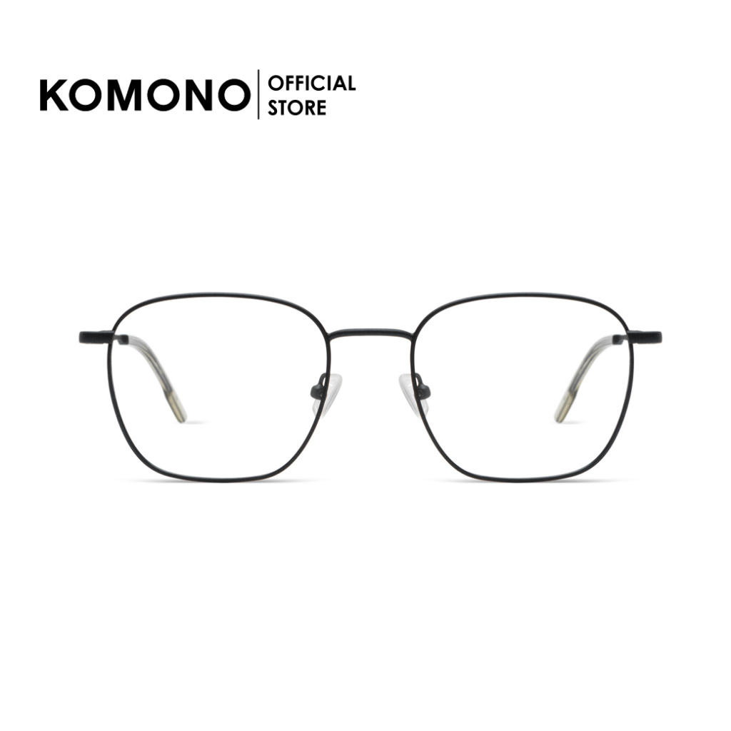 KOMONO Adam Nightrider กรอบแว่นตาโลหะ ทรงสี่เหลี่ยม สีดำ
