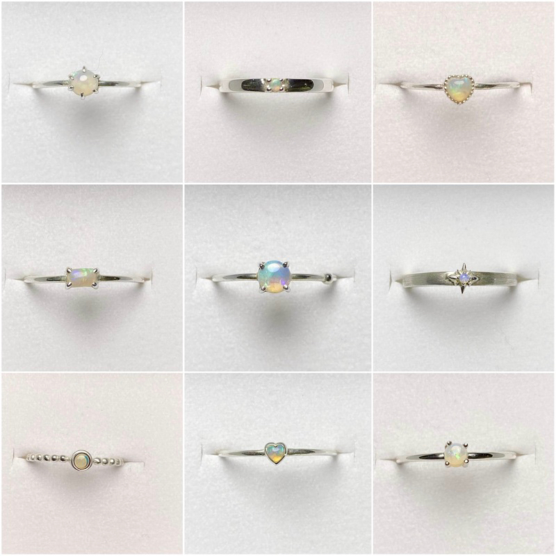 Winterwinter Jewelry Silver925 : เครื่องประดับเงินแท้ รวมแบบแหวนโอปอล์ ( opal )