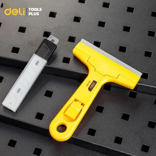 Deli มีดขูดฟิล์ม มีดลอกฟิล์ม มีดขูด พร้อมใบมีด 5 10 อัน คัตเตอร์ขูดสี คม จับถนัดมือ Basic Scarper
