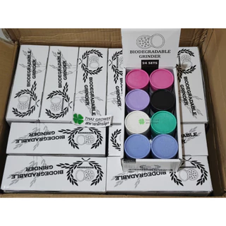 ร้านไทย ส่งไว (ขายส่ง!! ยกกล่อง 24 ชิ้น) ที่บดรักษ์โลก 55MM Grinder ที่บดสมุนไพร เครื่องบดสมุนไพร