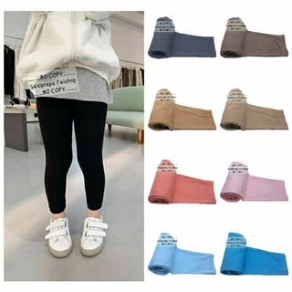 กางเกงเลคกิ้งเด็ก สีพื้น S-XL เลือกสีได้