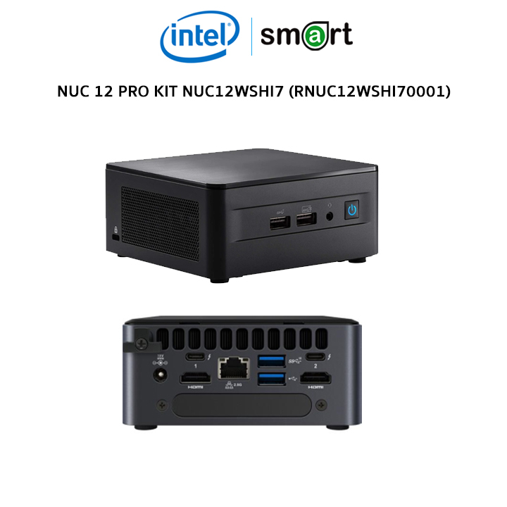 MINI PC (มินิพีซี) INTEL INTEL NUC KIT Mini PC Intel NUC Core i5-1240P  (RNUC12WSHI50001) -รับประกัน 3 ปี