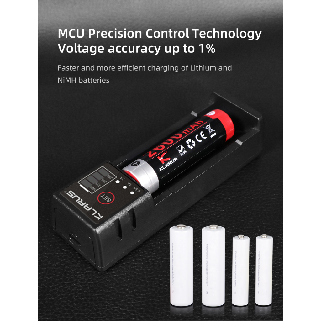 KLARUS K1 PRO เครื่องชาร์ทแบตอัฉริยะ แบบก้อนเดียว ชาร์จผ่าน USB-C - รูปที่ 2