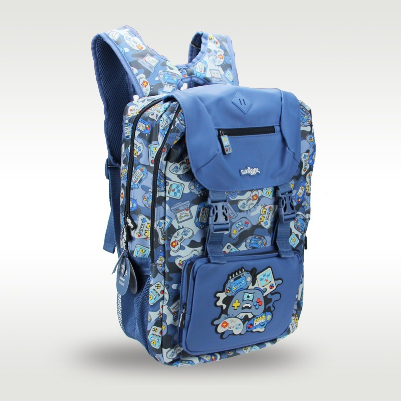 🇦🇺 Smiggle Away Foldover Backpack Blue 8-14 Years (ขนาด 18 นิ้ว)