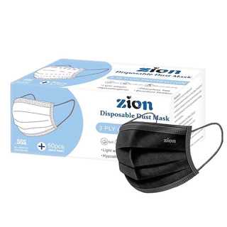 🌈 Zion Disposable Mask 💫 หน้ากากอนามัยทางการแพทย์ แมสคุณภาพพรีเมียม ไม่เจ็บหู หนา 3 ชั้น 1 กล่อง 50 ชิ้น มีอย.