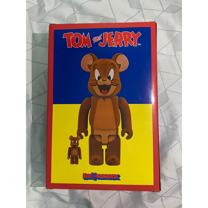 Bearbrick Tom and Jerry Flocky version 400%+100% แบร์บริค ทอมแอนด์เจอร์รี่ ของแท้ 100% 💯