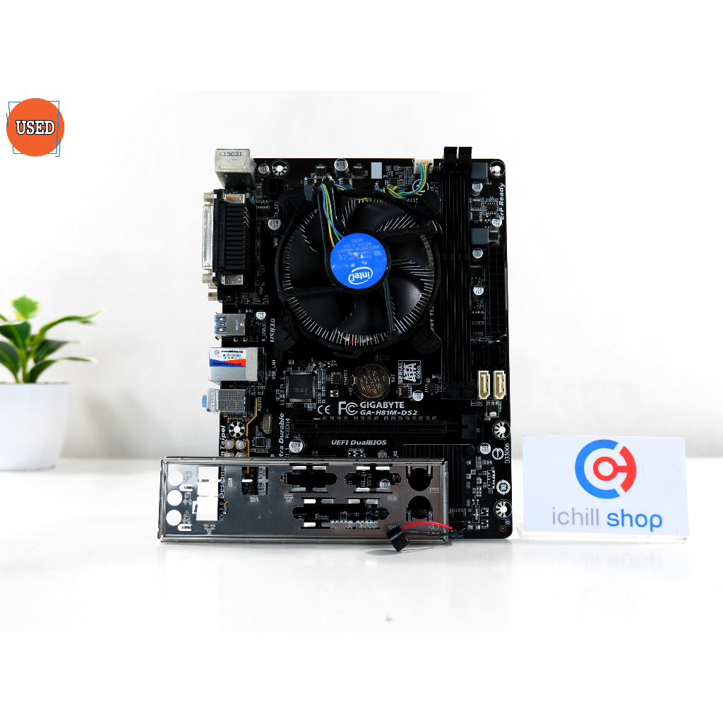 ชุดซีพียูพร้อมเมนบอร์ด CPU : INTEL CORE I5-4460 + MB : GIGABYTE GA-H81M-DS2 P13076