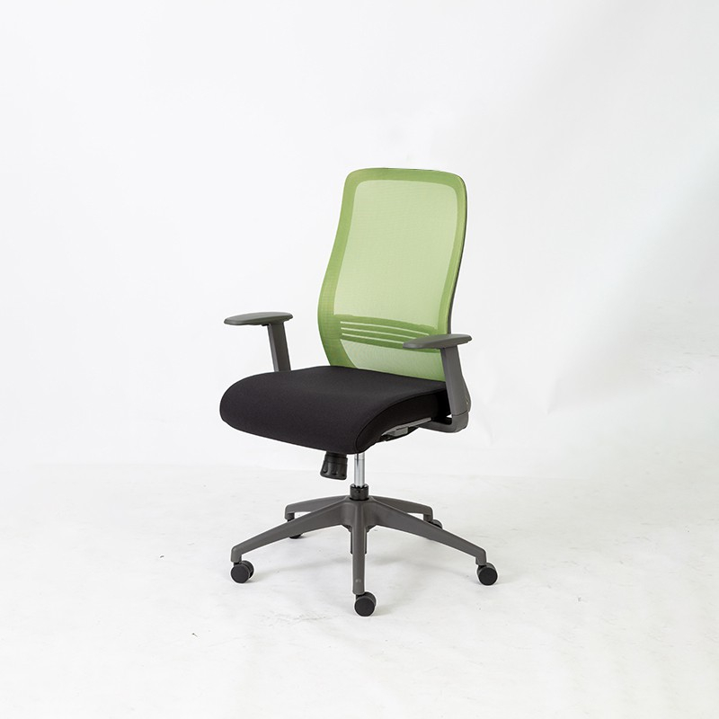 Modernform เก้าอี้สำนักงาน รุ่น ERA -SA1 *สีเขียว* พนักพิงกลาง ไนลอนหุ้มตาข่าย ระบบโยกแบบซิงโครไนซ์ - สินค้ามือสอง