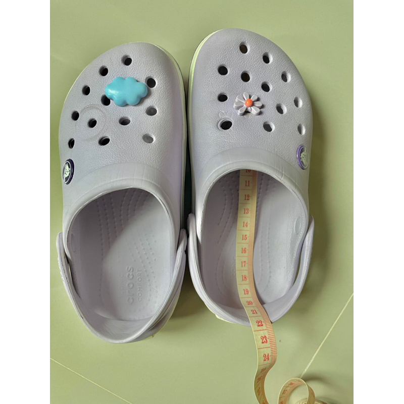 crocs แท้ รองเท้าเด็ก สีม่วงพาสเทล C12