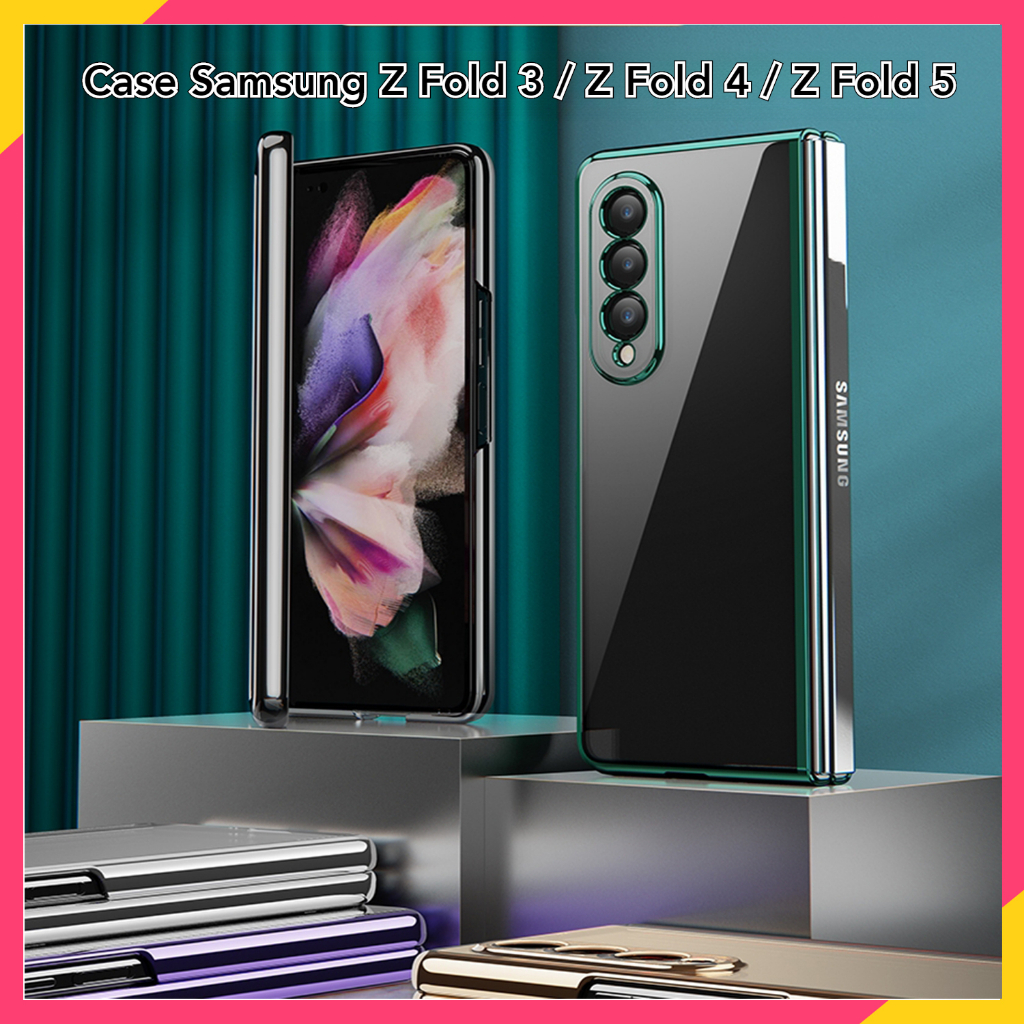 【สินค้าพร้อมส่ง】เคส samsung z fold 5 เคส z fold3 แผ้วชุบกันกระแทก galaxy z fold 3 เคส fold 4 เคส fold 4 เคส z fold 5
