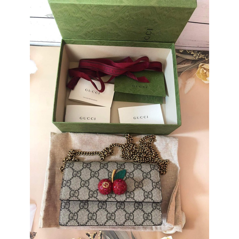 Gucci Cherry small Flap Sling Limited Edition ของแท้!