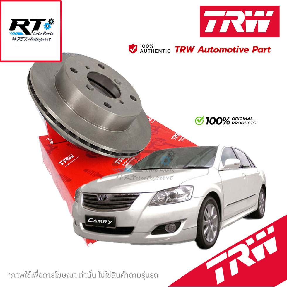 TRW จานดิสเบรคหน้าหลัง จานแต่ง XPS Toyota Camry ACV40 ปี06-11 ACV50 ปี12-19 / DF7399XSS 296mm / DF7390XSS 281mm