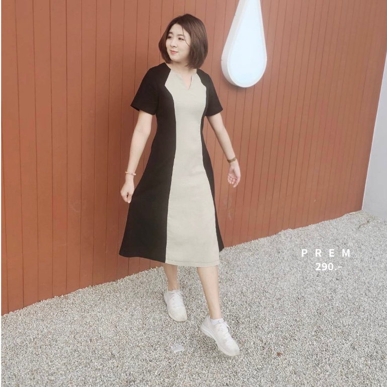 ✨𝑱𝑰𝑵𝑨 𝑫𝑹𝑬𝑺𝑺 𝑻𝑾𝑶-𝑻𝑶𝑵𝑬 𝑫𝑹𝑬𝑺𝑺 รุ่นนี้เข้าแล้วค่า! ทูโทน พร้อมส่งเลยนะคะ #186💕
