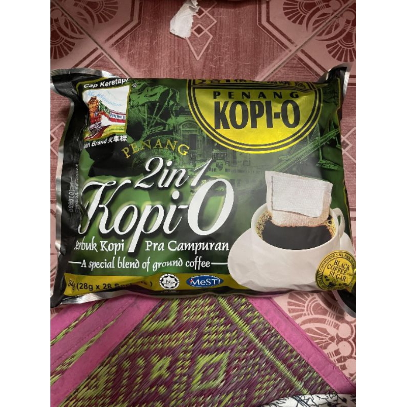 กาแฟดำสำเร็จรูป 2 in 1  Kopi-O  โอเลี้ยง หรือ โกปี้ปีนัง