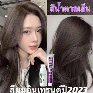 【สีเทรนด์ ปี 2024 ขายดีที่สุดในเน็ต 】STYLE FIT ยาย้อมผม สีย้…