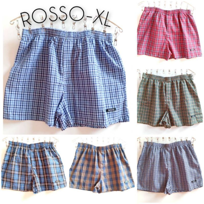 ROSSO-XL  บ๊อกเซอร์งานไทยรุ่น MX1-0002 ไซส์ XL เอว 34-42" ยาว 15"
