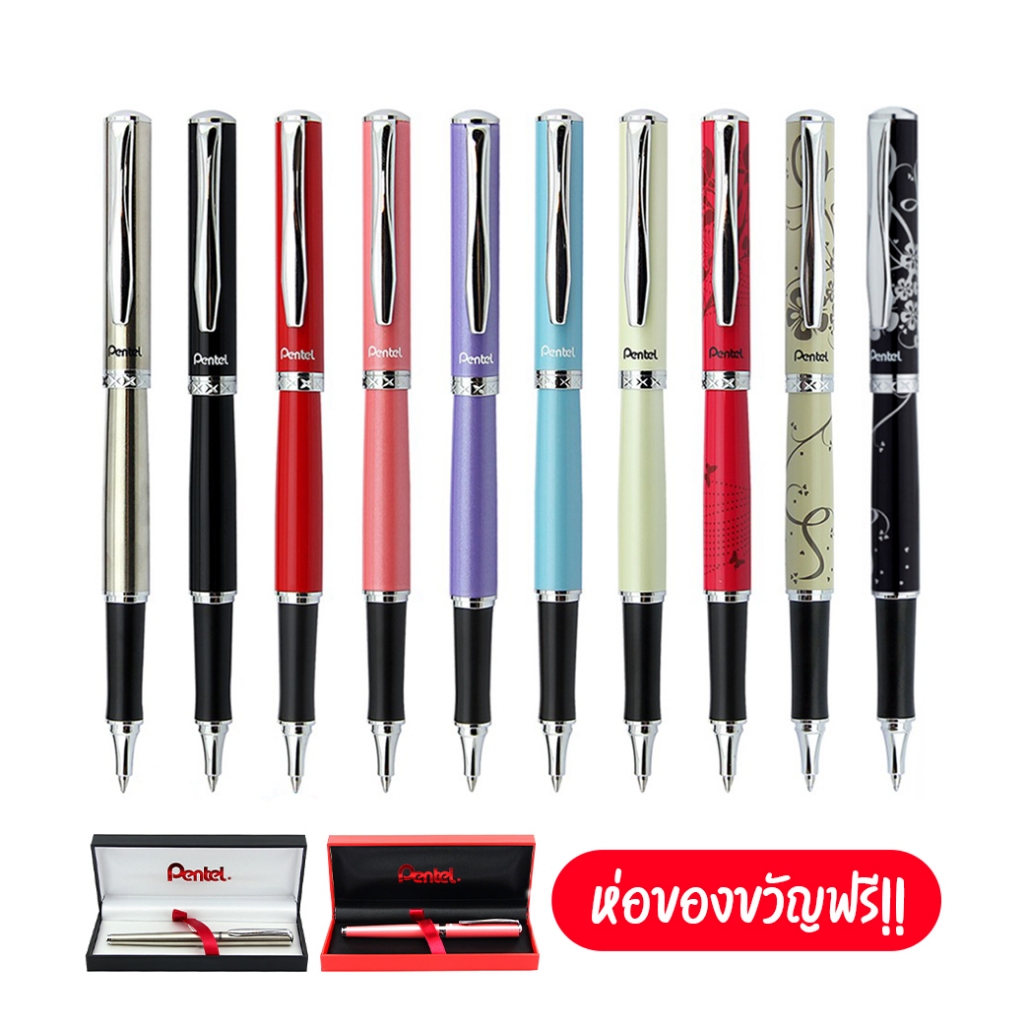 #ปากกาคลิปหนีบ #ปากกาหมึกน้ำเงิน #ปากกา Pentel #ปากกาหัว 0.7 มม. #ปากกาสเตนเลส