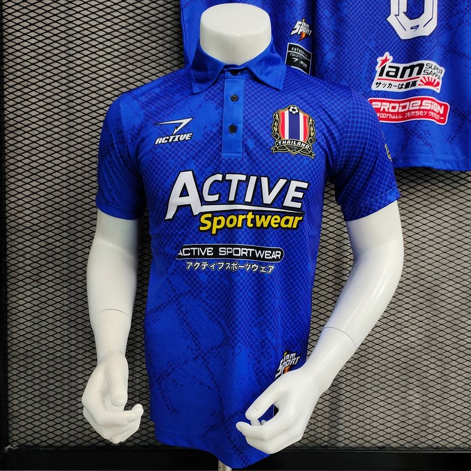 เสื้อกีฬาพิมพ์ลาย คอโปโล คอปก รหัส CK-003