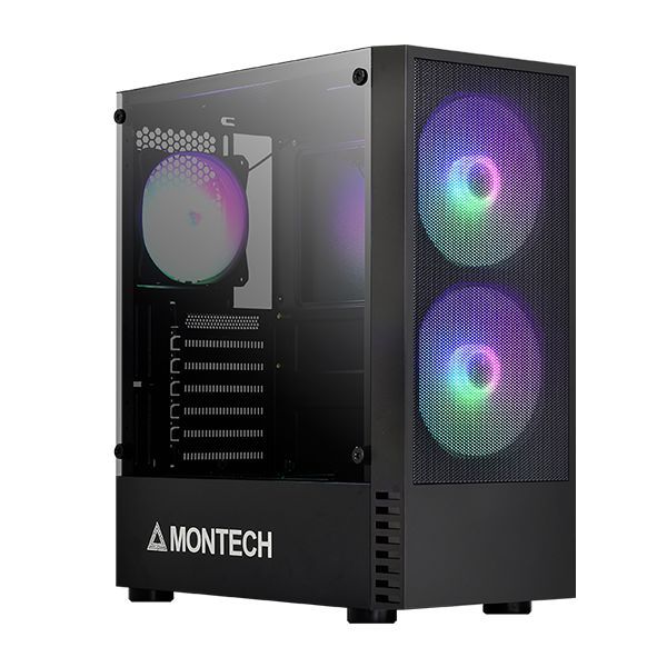 CASE MONTECH X2 MESH RGB BLACK