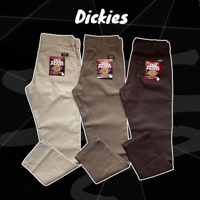 กางเกงดิกกี้  Dickies ขาเดฟ สีดำ/กรม พร้อมส่ง เอว 28-42