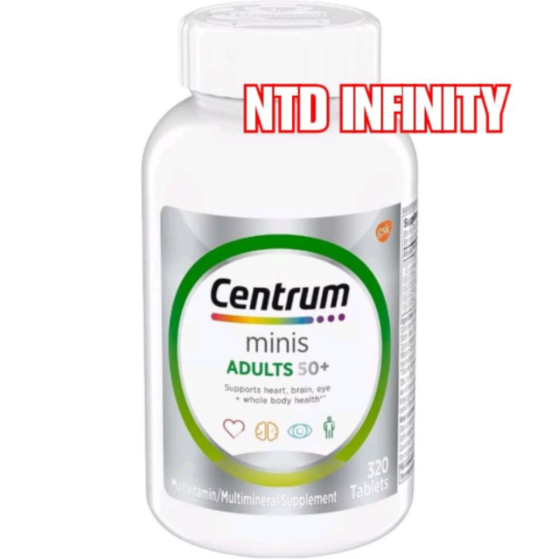 นำเข้า🇺🇸 Exp05/25 Centrum Minis Silver Multivitamin for Adults 50 Plus 320 เม็ด ทานได้ 160 วัน