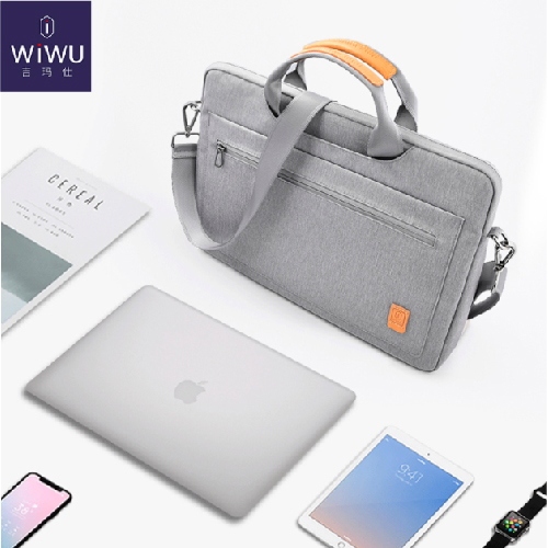 กระเป๋าโน๊ตบุ๊ค WiWU Pioneer Handbag Notebook Laptop Bag ผ้ากันน้ำ ขอบกระเป๋าเสริมกันกระแทก ขนาด 13 14 15 15.6 16 นิ้ว