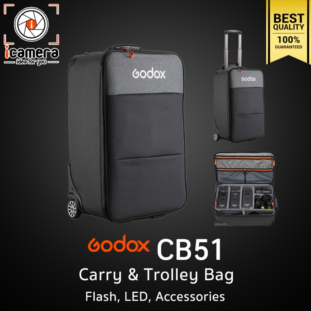 Godox Bag CB51 Carry & Trolley กระเป๋า กล้อง เลนส์ แฟลช LED และ อุปกรณ์ - icamera gadgets