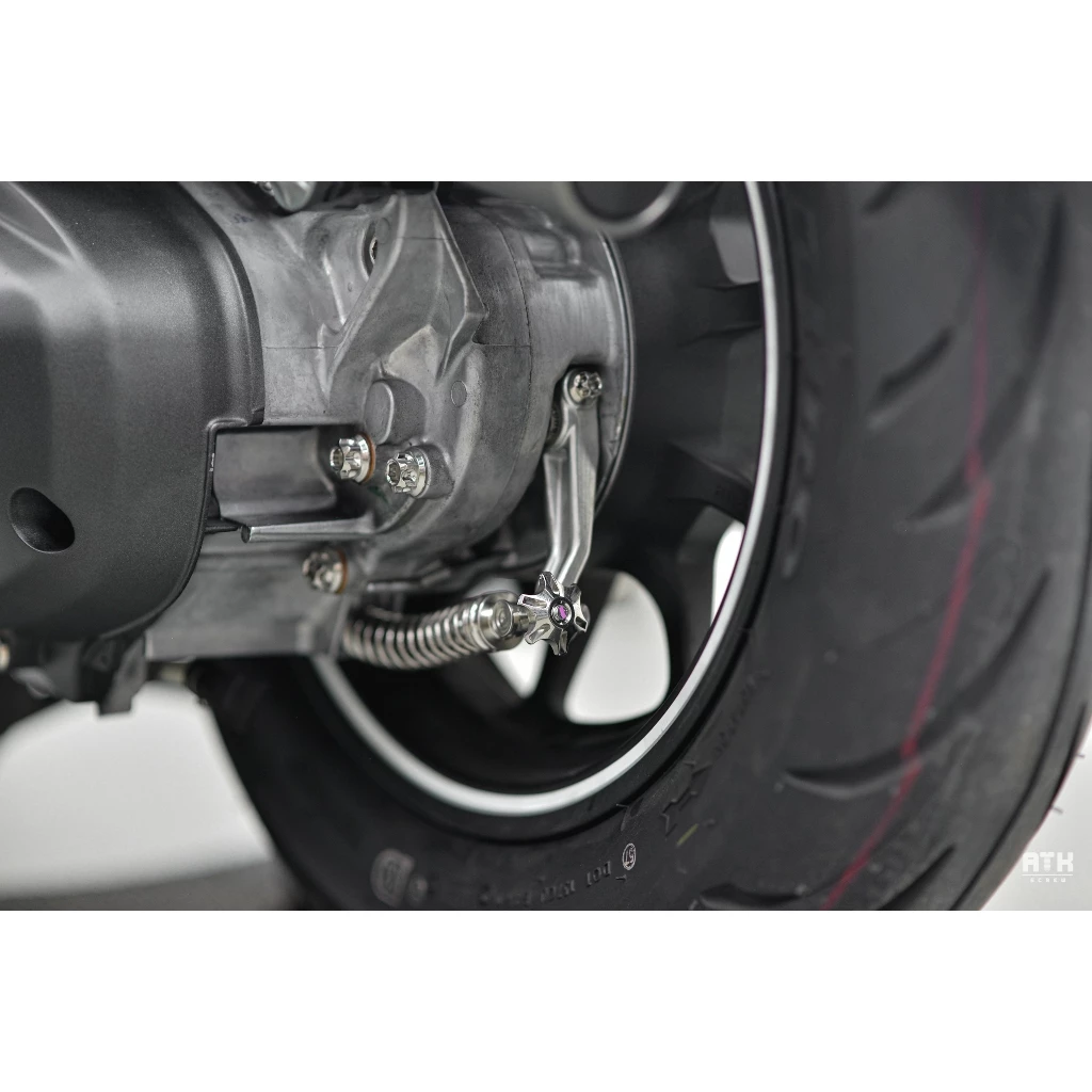 ตัวปรับมือลิง ตัวปรับเบรคหลัง Honda Giorno 125 สีเลส thumbnail 4