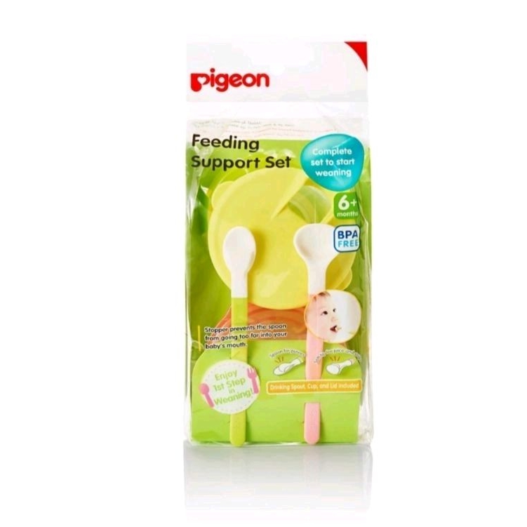 Pigeon ชุดฝึกทานอาหารพร้อมช้อนนิ่มพิเศษ