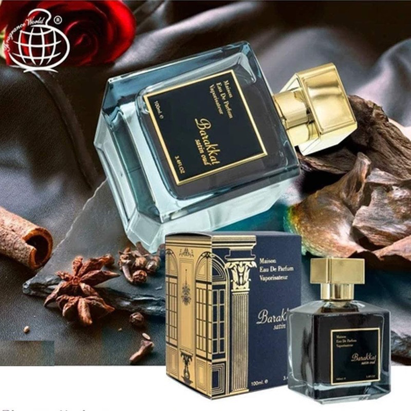 Barakkat Satin Oud 100ml EDP by Fragrance World ราคา ถูกที่สุด ดีลบีเคเค