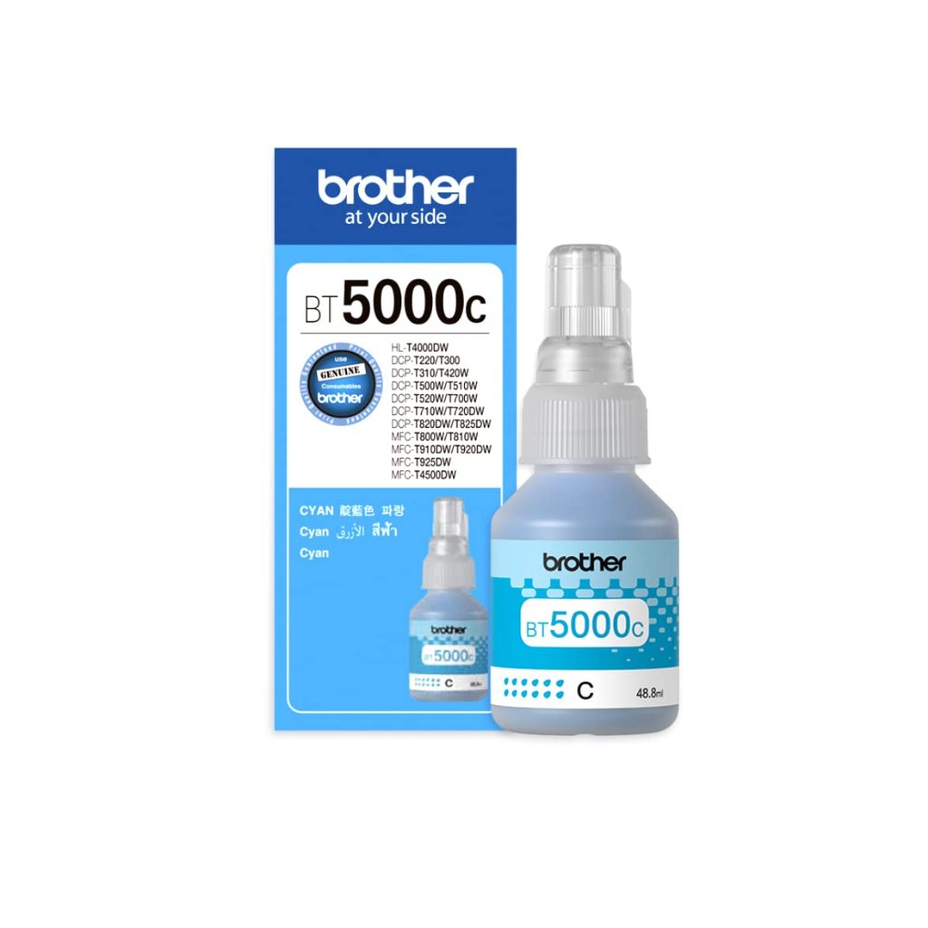 หมึกเติมเครื่องปริ้นเตอร์ Brother BT5000C ของแท้ ยังไม่หมดอายุ
