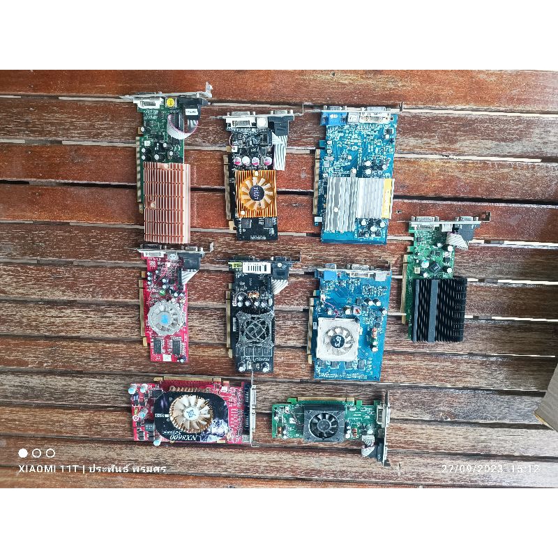 การ์ดจอคละยี่ห้อ 128-256 MB เหมาะสำหรับคอมรุ่นเก่าon board เสีย/การ์จอเสีย