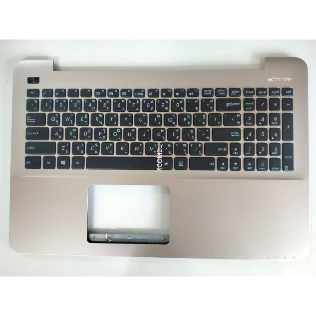 KM14 โล๊ะสต็อก KEYBOARD Asus รวมบอดี้ รุ่น X555LD-1A สีบรอนซ์ทอง  ของใหม่ ของแท้ 100% TH-EN