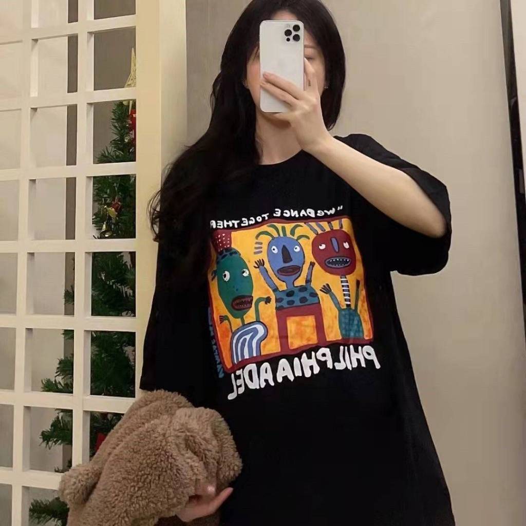 ES95 เสื้อยืดแฟชั่น แขนสั้น ใส่ได้ทั้งหญิงและชาย ES.SHOP28