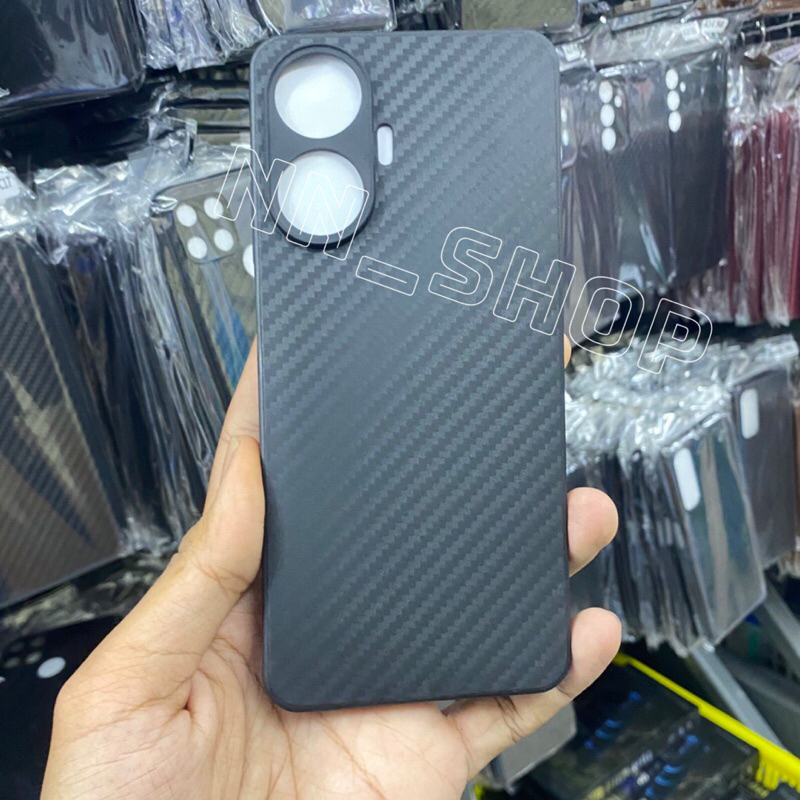 เคสTPUลายคาร์บอน เคฟล่า ดำด้าน รุ่น Realme C55 ตรงรุ่น เคฟล่า บาง เบา สีดำด้าน สินค้าพร้อมจัดส่งในไทย